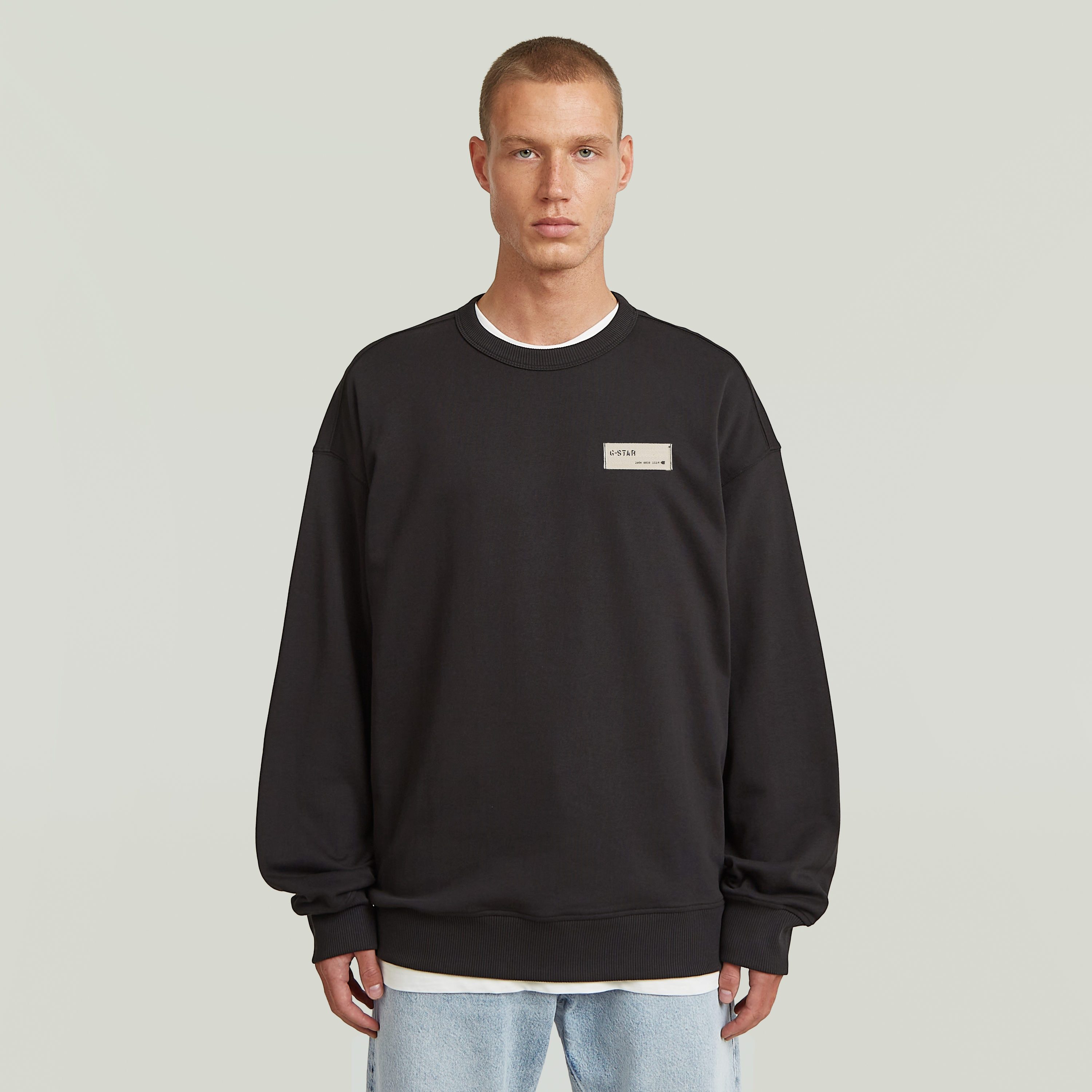 G-STAR Sweater HB Badge im Relaxed Fit, Rundhalsform günstig online kaufen