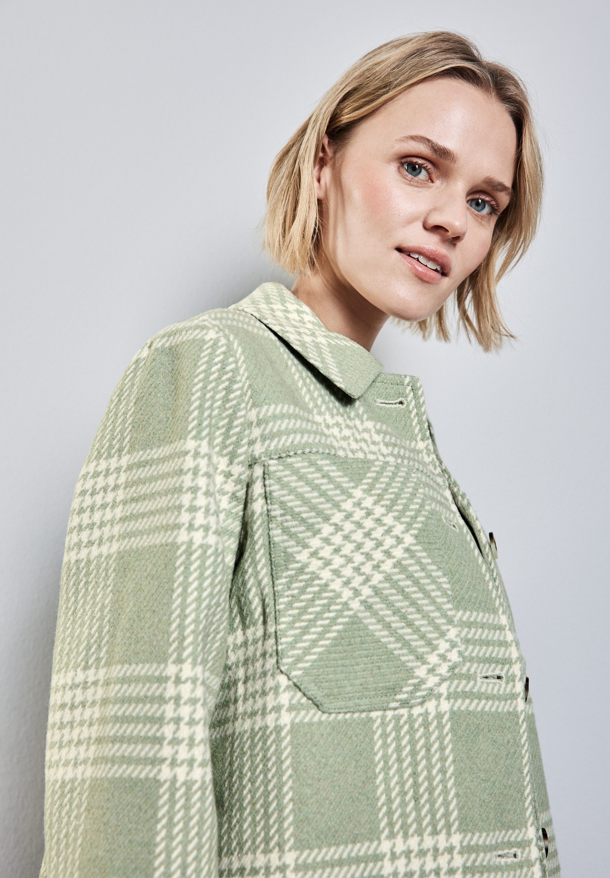 STREET ONE Jackenblazer mit Karo Muster