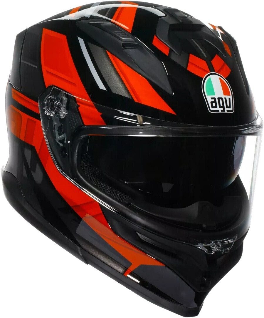 AGV Motorradhelm K7 Taurax Helm, vorbereitet für Kommunikationssystem,integriertes Sonnenvisier