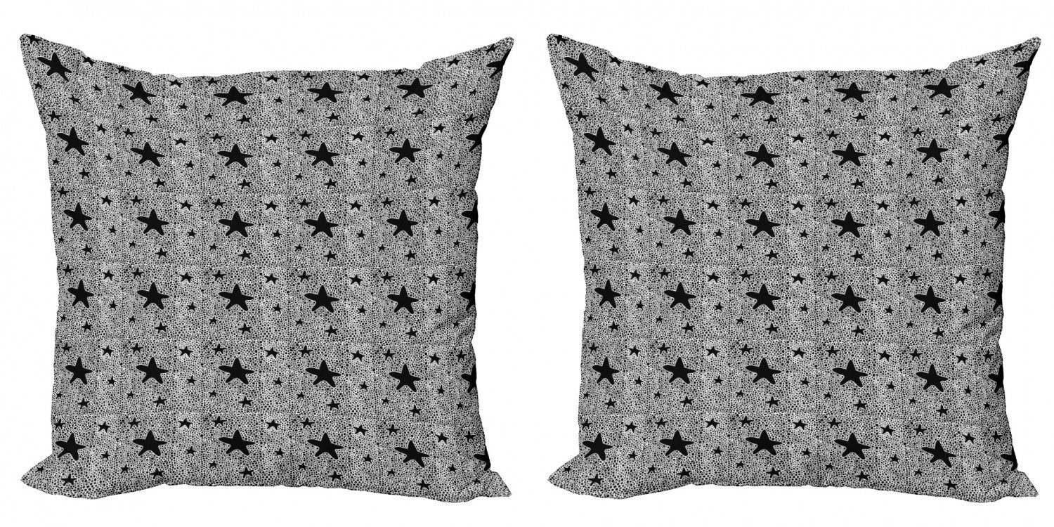 (2 Doppelseitiger Sterne Kissenbezüge Abakuhaus Dot Accent Modern Gekritzel Kreative Stück), Digitaldruck, Moderne