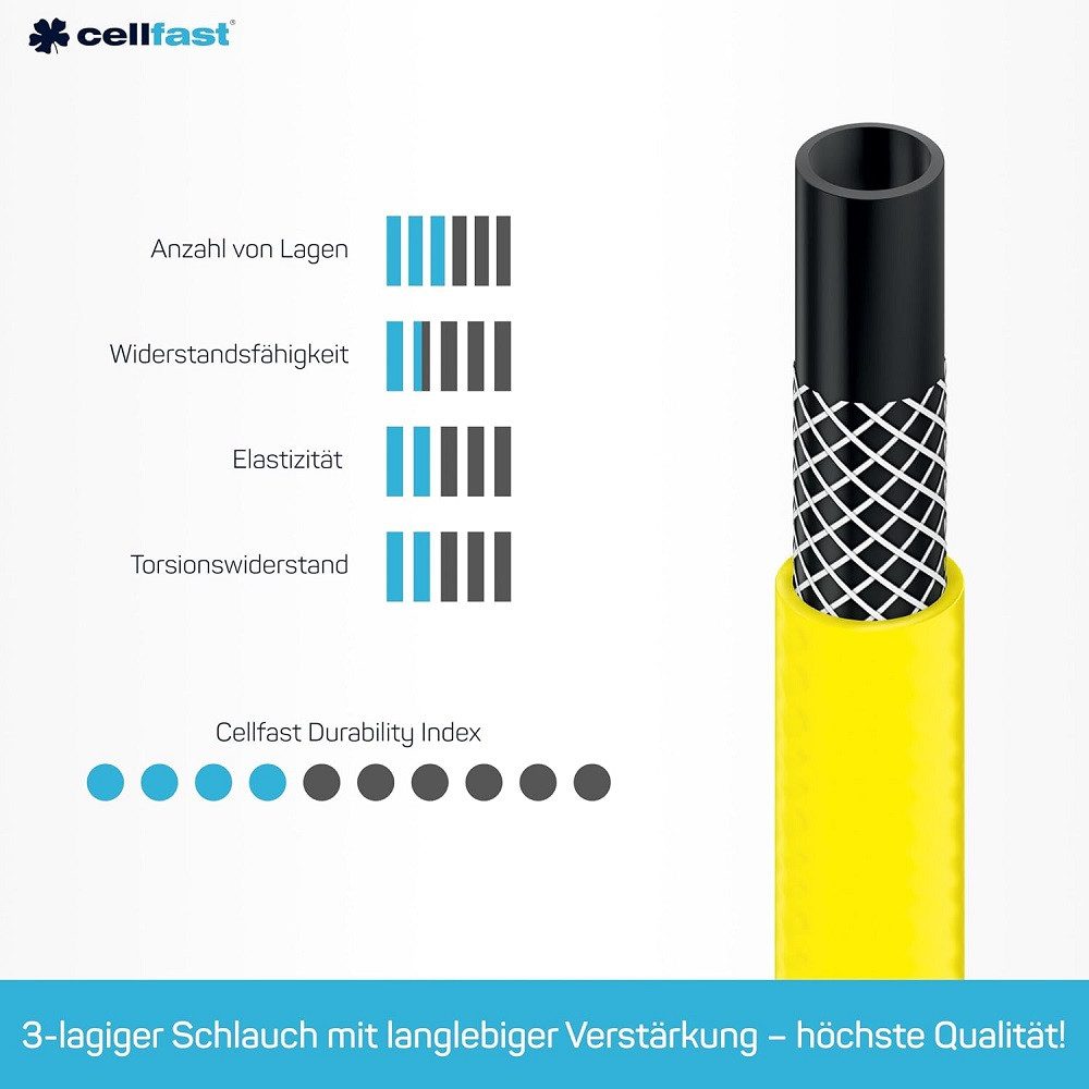 Cellfast Pflanzkübel Cellfast Gartenschlauch PLUS 3/4" 50 m