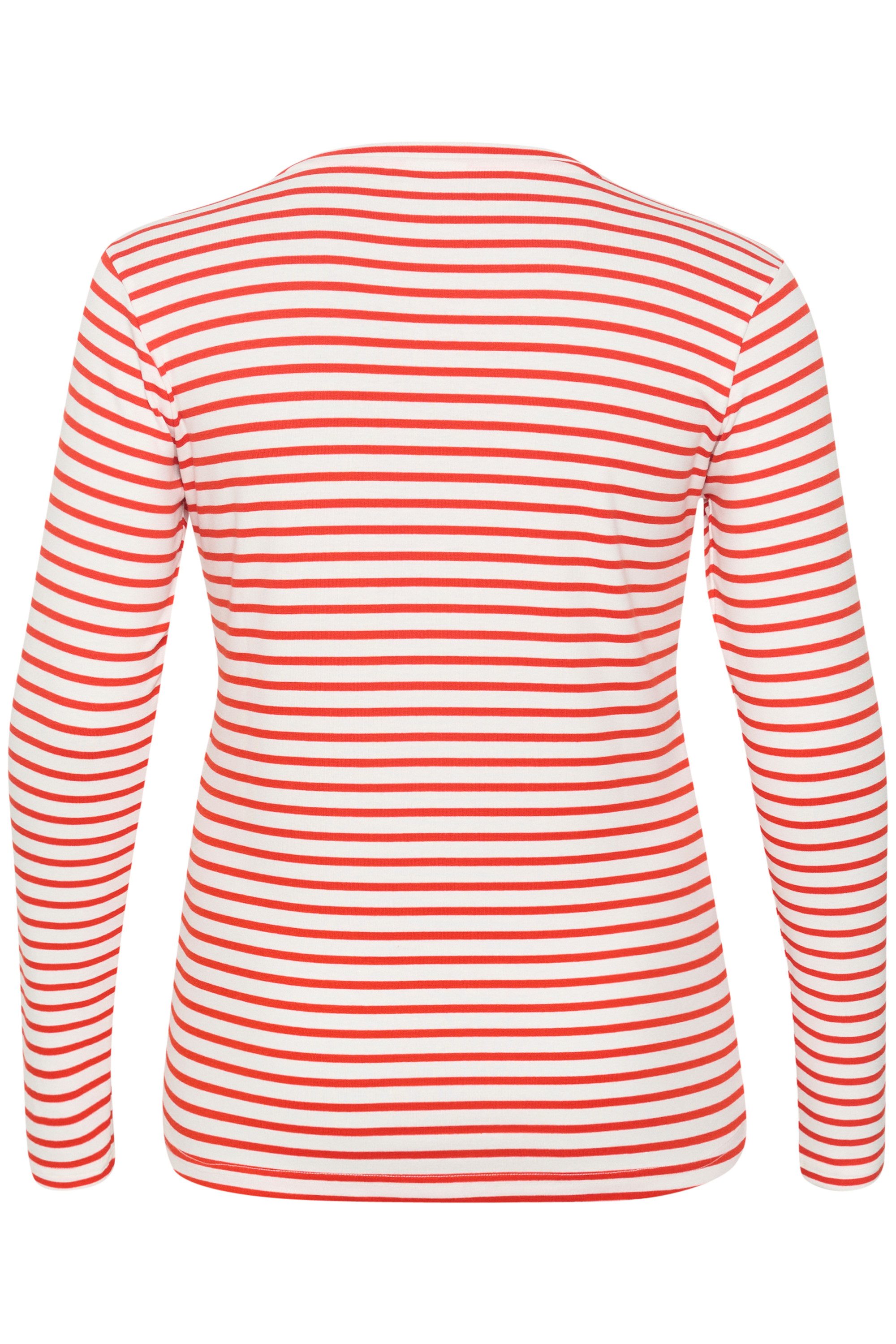 KAFFE Curve Langarmbluse Langarm-Shirt KClia Große günstig online kaufen