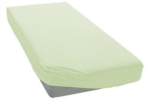 bellana Spannbettlaken Jersey-Elasthan Aqua in Gr. 90x200, 140x200 oder 180x200 cm, Jersey, Gummizug: rundum, (1 Stück), aus Baumwolle, für Matratzen bis 35 cm Höhe, Bettlaken, Spannbetttuch