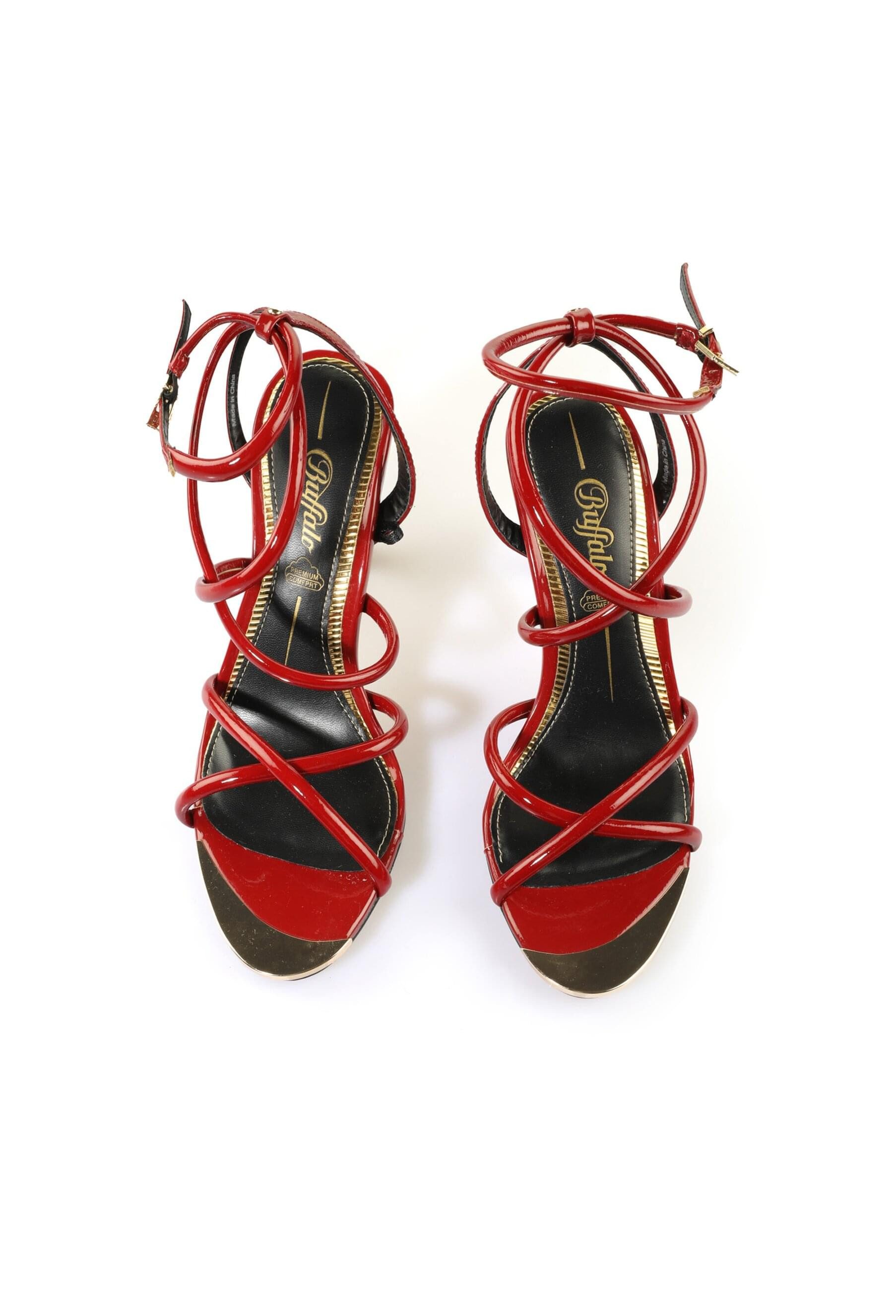 Buffalo Buffalo Shine -Vegan Patent High-Heel-Pumps