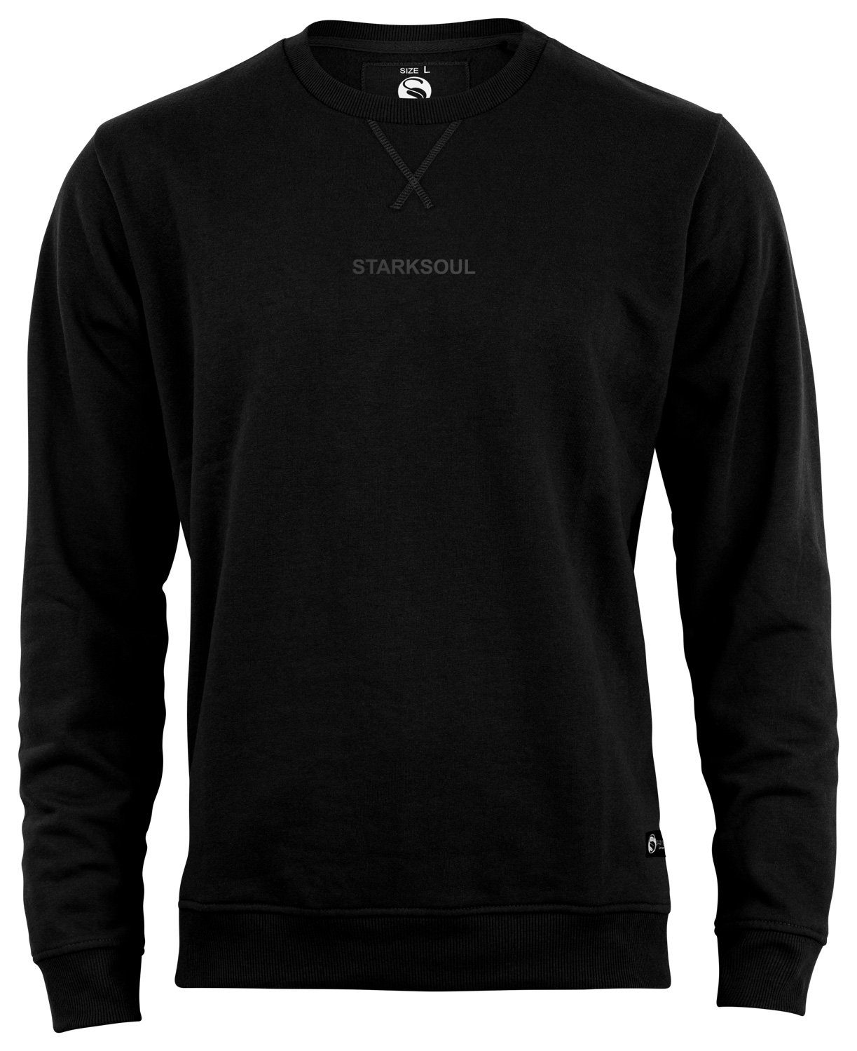 Stark Soul® Sweatshirt Sweatshirt EMBOSSED Rundhals-Sweater günstig online kaufen