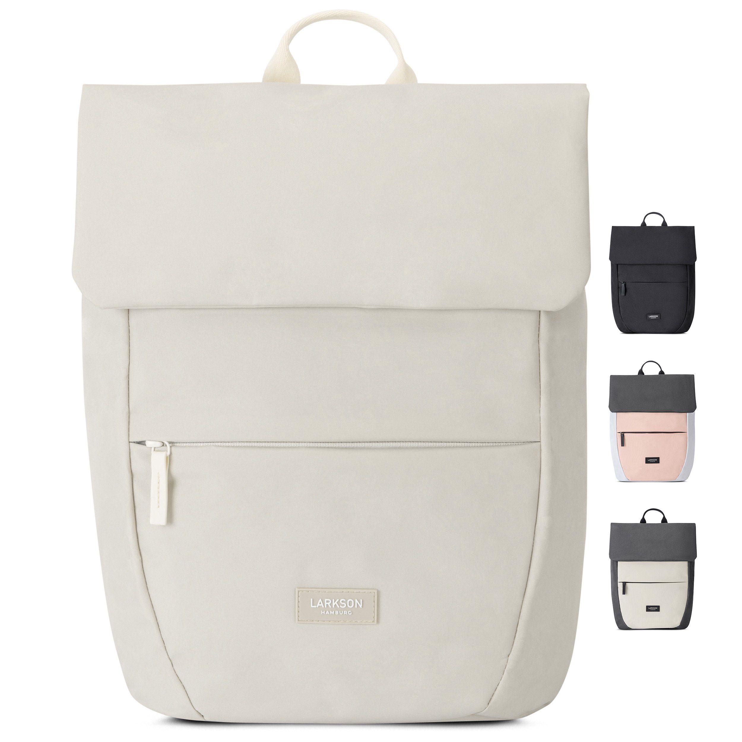 LARKSON Cityrucksack Ronja Laptop Rucksack Damen Herren Klein Elegant (1-tlg), Magnetverschluss, Laptopfach, Wasserabweisend