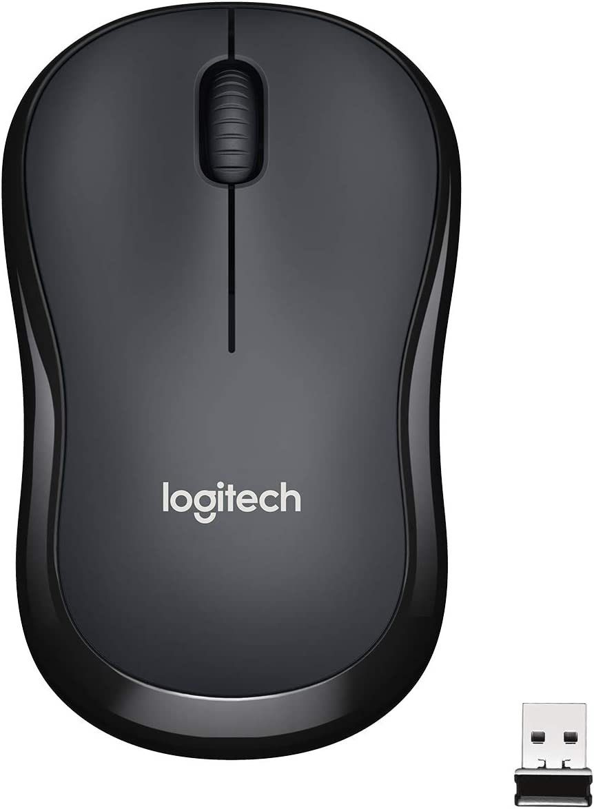 Logitech M220 SILENT Kabellose Maus, 2,4 GHz mit USB-Empfänger, Grau Maus
