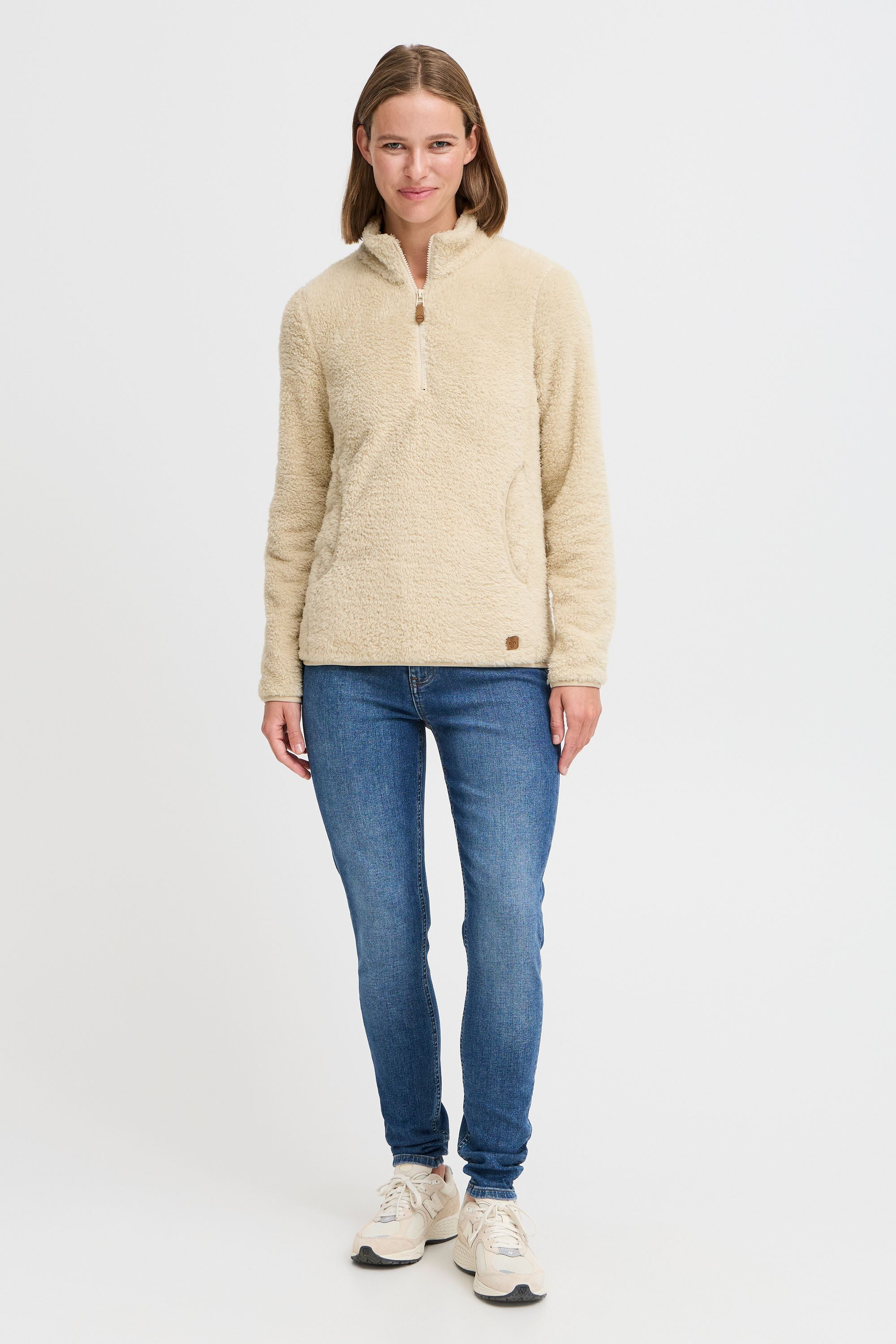 OXMO Troyer OXTELSONIA Kuscheliger Teddy-Pullover günstig online kaufen