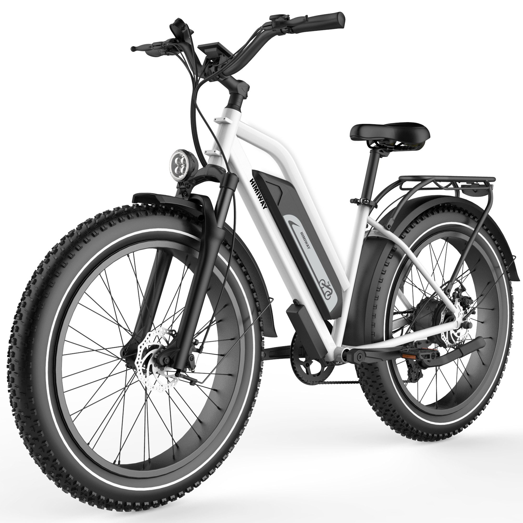 DOTMALL E-Bike Himiway Cruiser 26" E-Fatbike für Erwachsene bis zu 96 Km