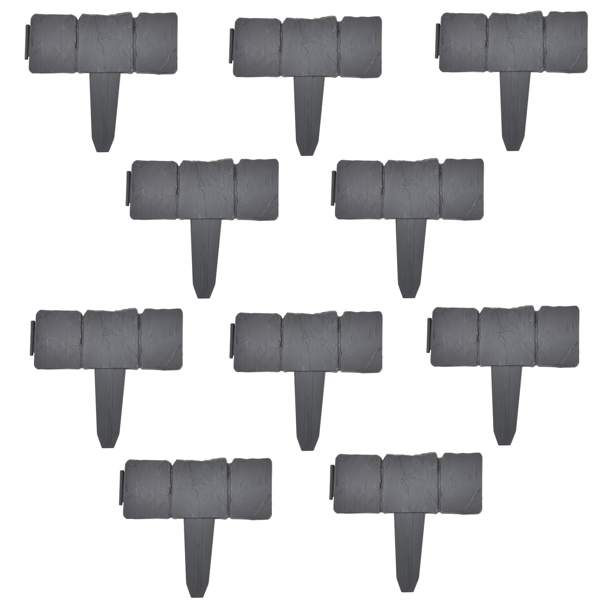 casa.pro Frühbeet (10 St., 10er Set), Palisade Beetumrandung