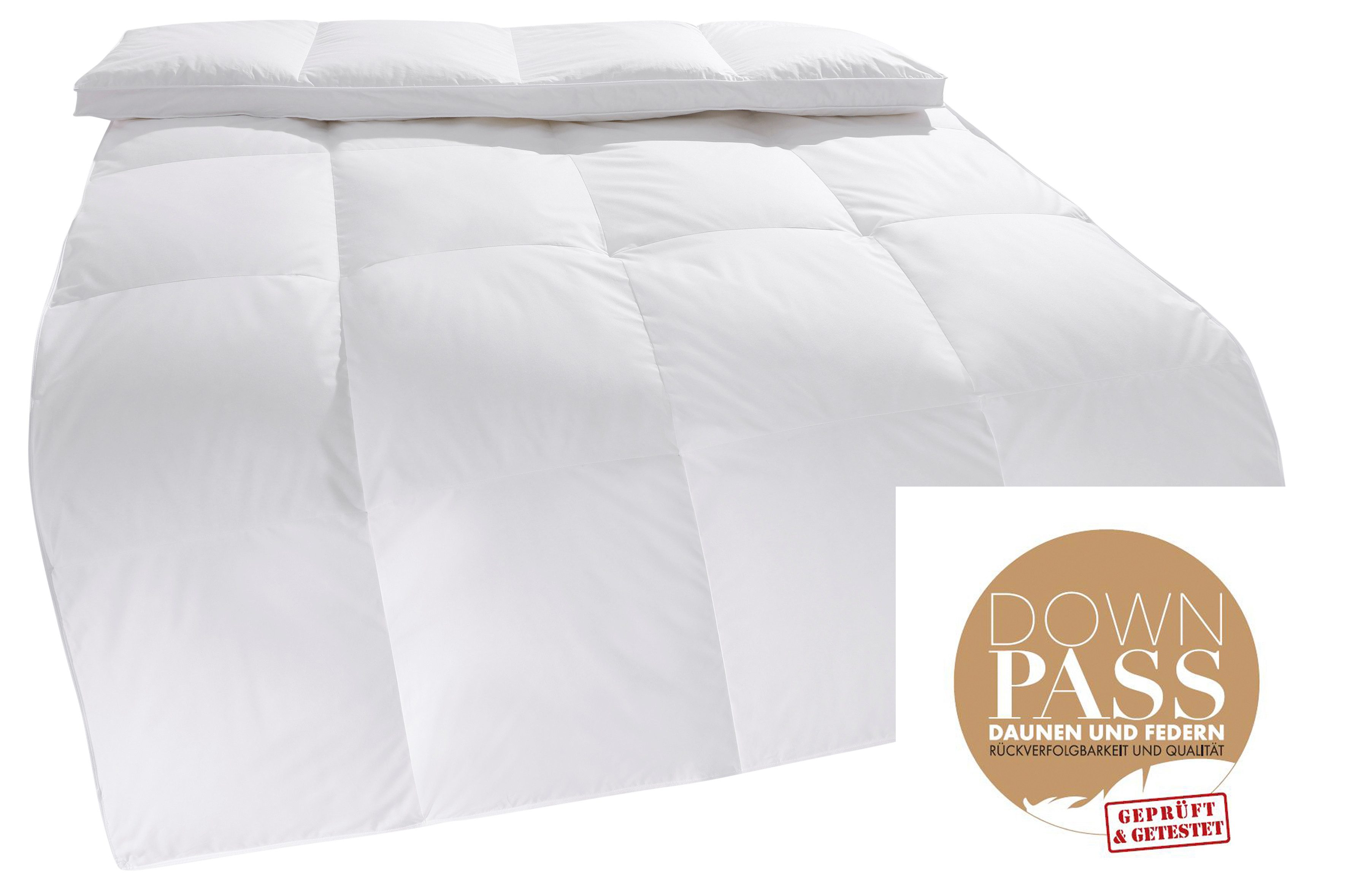 OTTO home Daunenbettdecke Chevillon Bettdecke 135x200 cm, 155x220 cm und weitere Größen, Füllung: 90% Daunen & 10% Federn, Bezug: 100% Baumwolle, Bettdecken, So – Bild 3 von 5