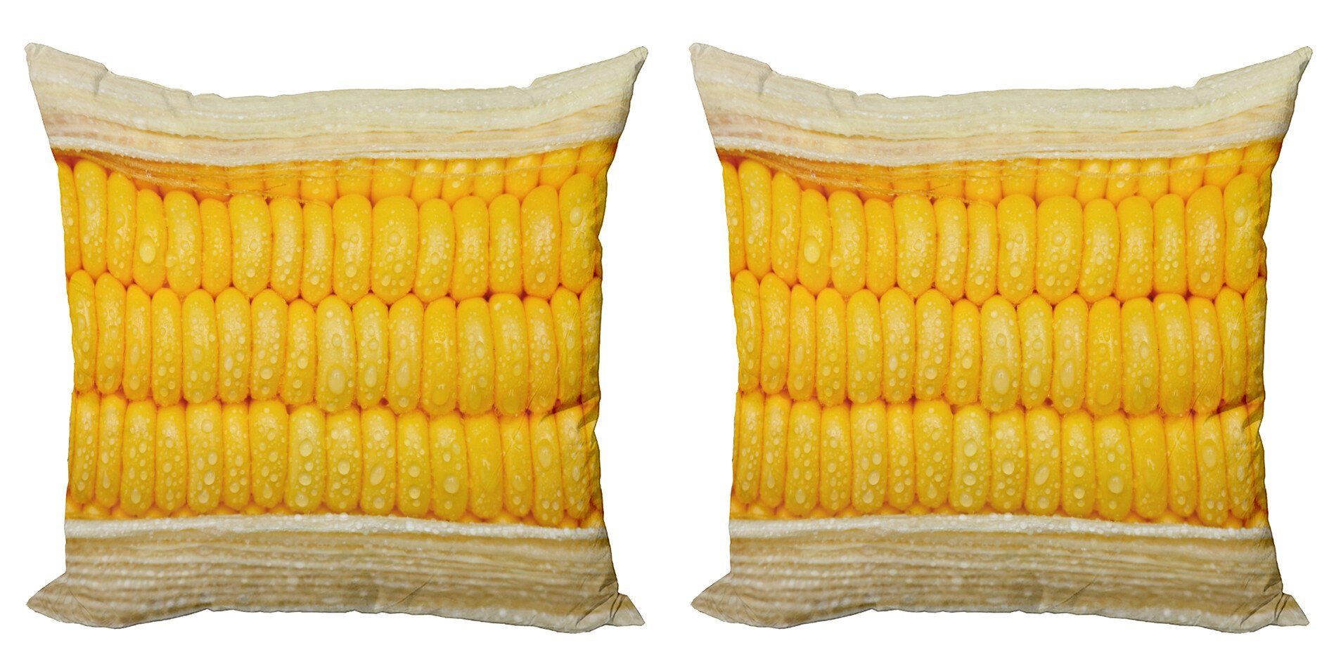 Kissenbezüge Modern Accent Corn Abakuhaus Gesundheit Digitaldruck, Stem Regentropfen Doppelseitiger mit Stück), (2