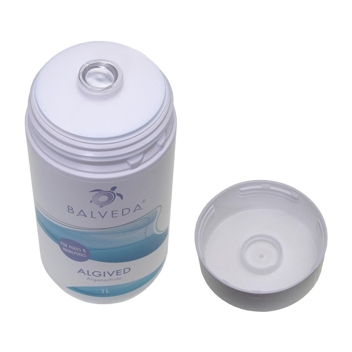 BALVEDA Poolpflege BALVEDA ALGIVED Algenschutz schaumfrei & Sauerstoff-Aktivator 1 L, (Nicht zutreffend), Schaumfreies Algenmittel