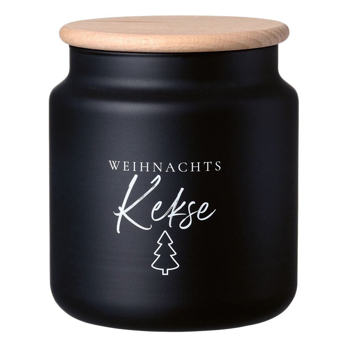 Ritzenhoff & Breker Keksdose Svart Weihnachtskekse, Glas, (1-tlg), 1100 ml