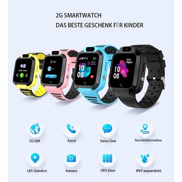 Gontence Uhr GPS Kinder Smartwatch Telefon - Touchscreen Kinder Smartwatch Smartwatch, 1-tlg.