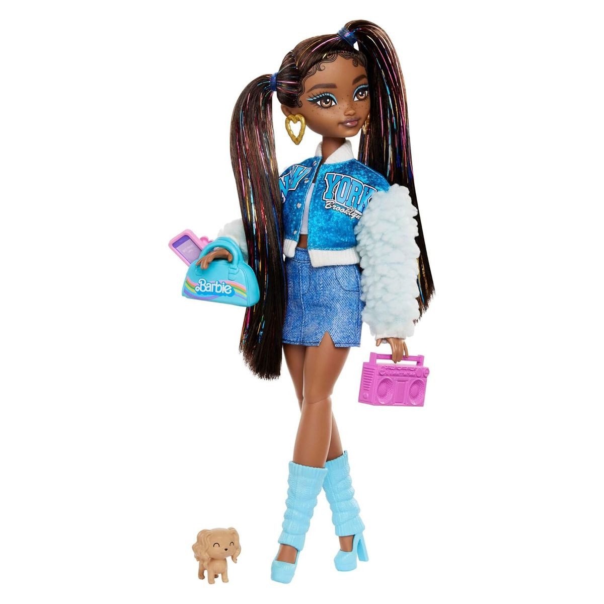 Mattel® Anziehpuppe Mattel HYC22 - Barbie - Dream Besties - Modepuppe Brooklyn" mit Acces"