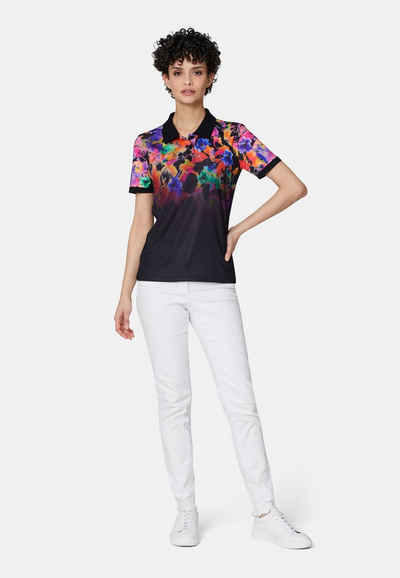 MADELEINE Trainingsshirt »Klassisches Poloshirt mit floralen Akzenten«