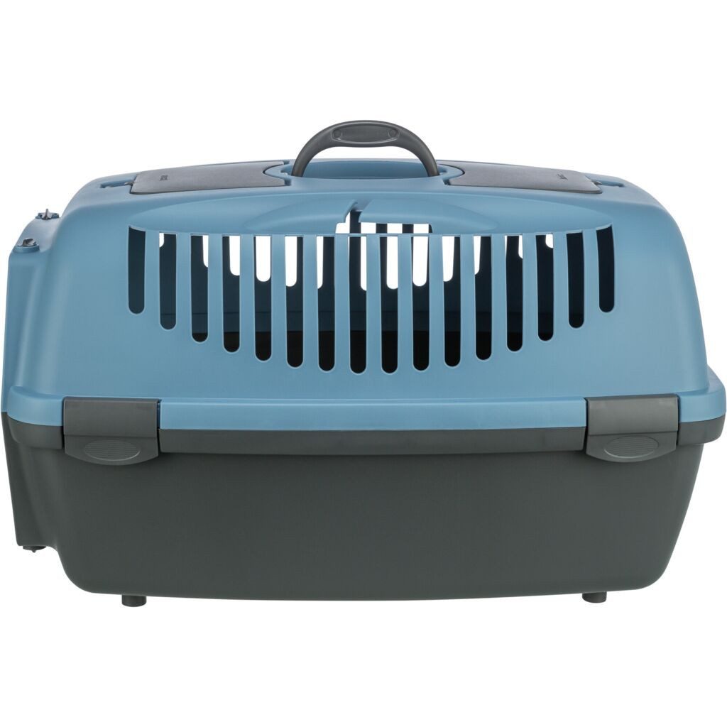 TRIXIE Tiertransportbox Transportbox Capri 3 - dunkelgrau/blau - 40 × 38 × 61 cm