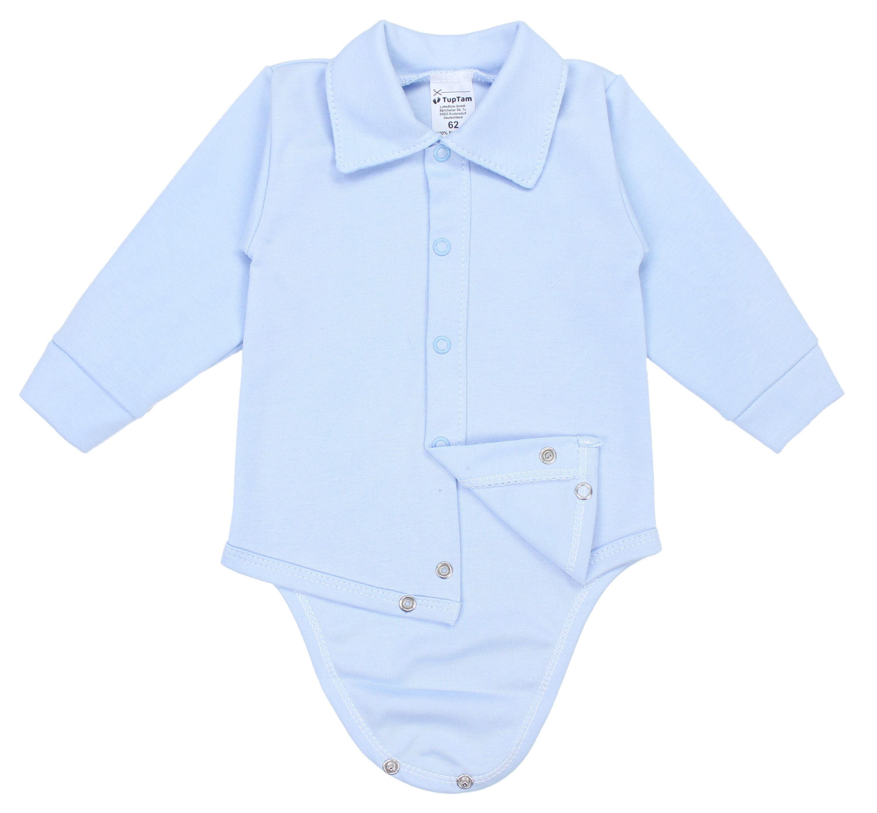 TupTam Langarmbody TupTam Baby Jungen Langarm Kurzarm Body mit Kragen