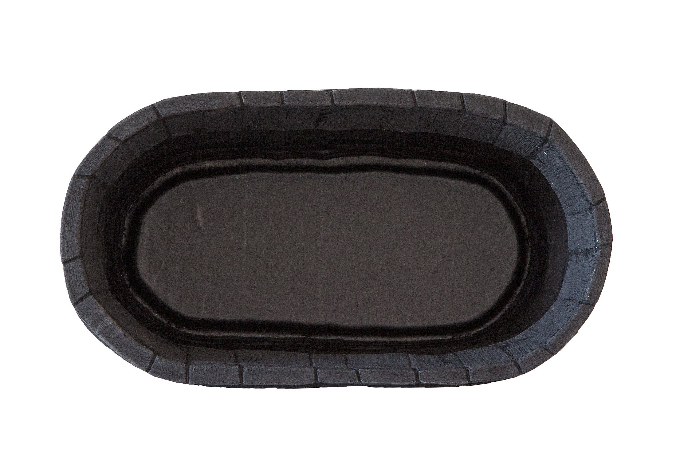 BigDean Pflanzschale Weinfass 61x34x25cm Eichenholz-Optik oval Blumenkasten Gartenteich – Bild 4 von 5