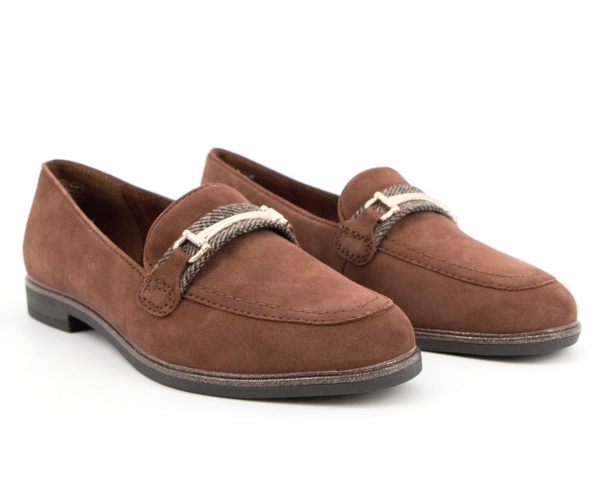 Jana Jana Damen Slipper Cognac Suede - 8-24201-27-321 Slipper