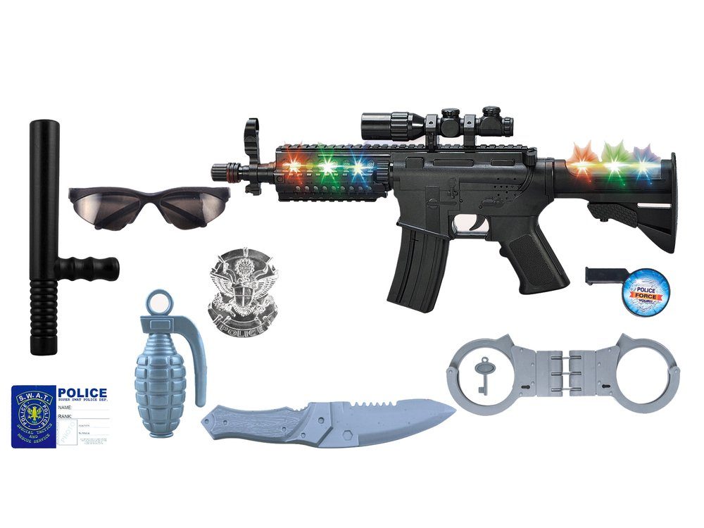 LEAN Toys Wasserpistole Polizeiset Reisekoffer Spielzeug günstig online kaufen