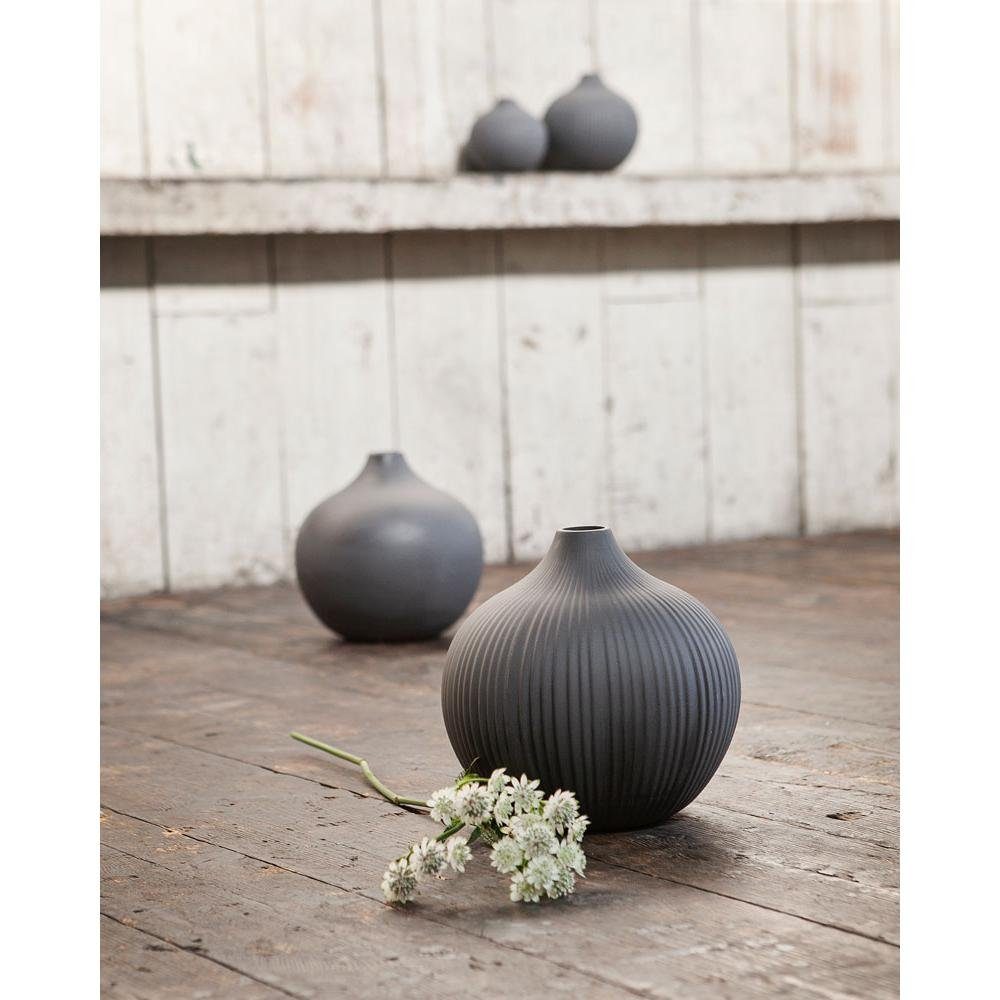 Vase (20cm) Storefactory Dekovase Structure Dark Grey Fröbacken