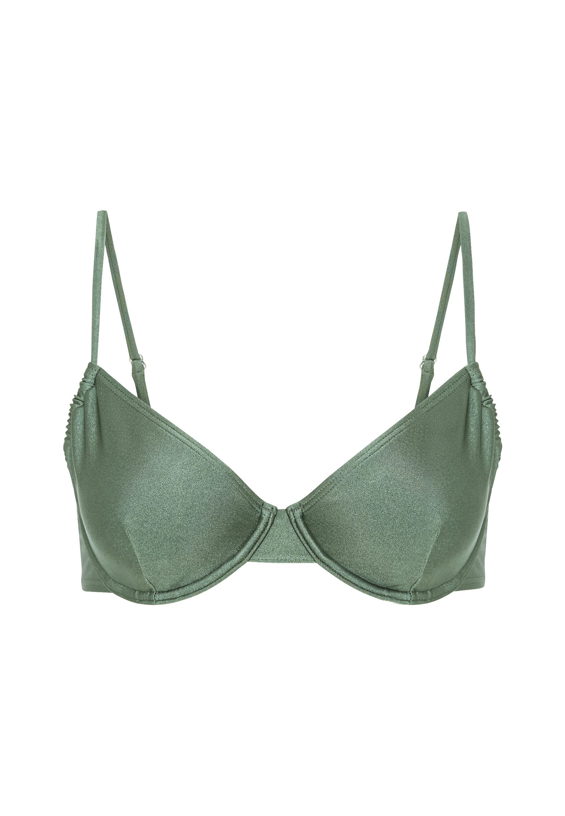 LSCN by LASCANA Bügel-Bikini-Top Nele, mit glänzender Beschichtung