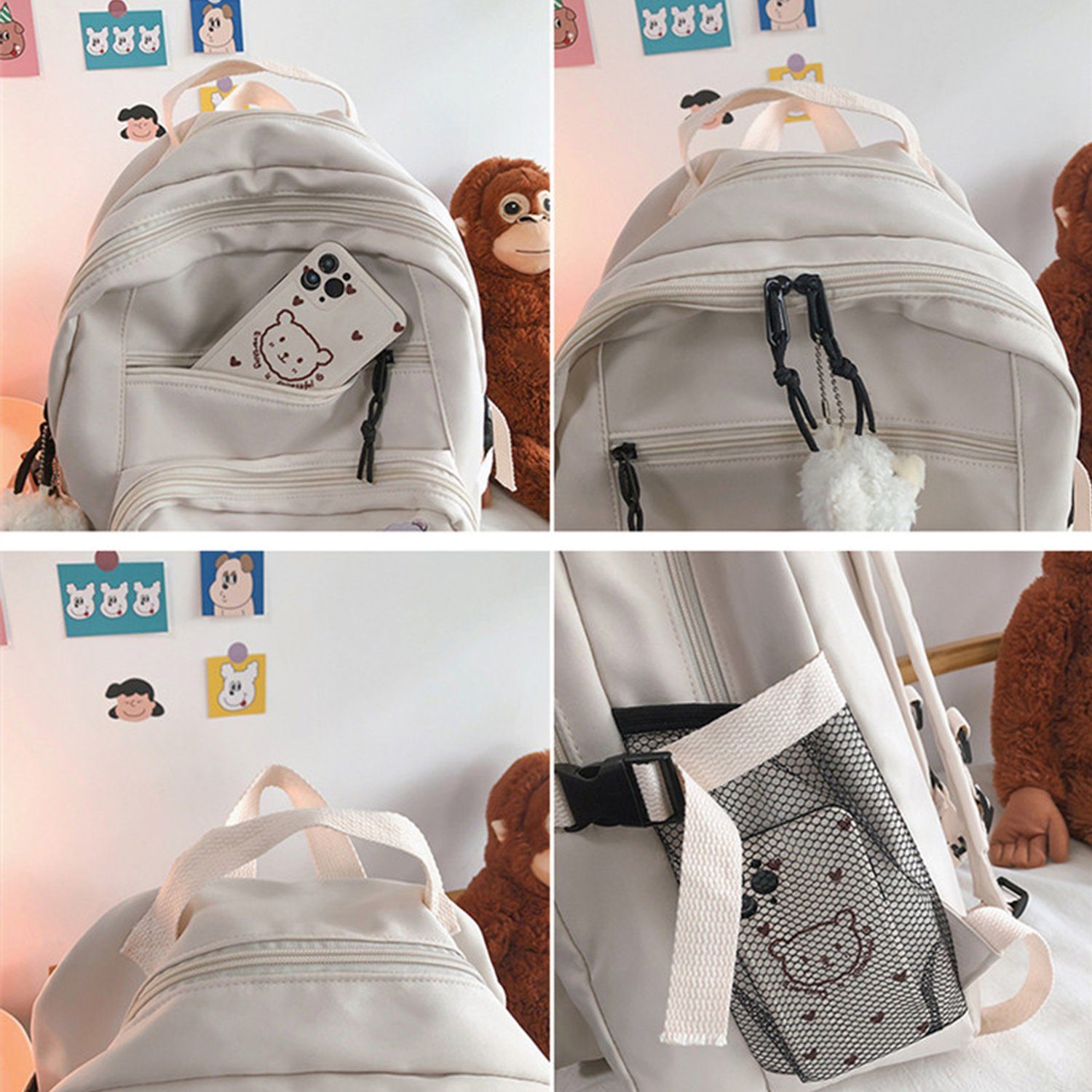 REDOM Laptoprucksack Laptoptasche Rucksäcke Schulrucksack Alltagsdaypack (e günstig online kaufen