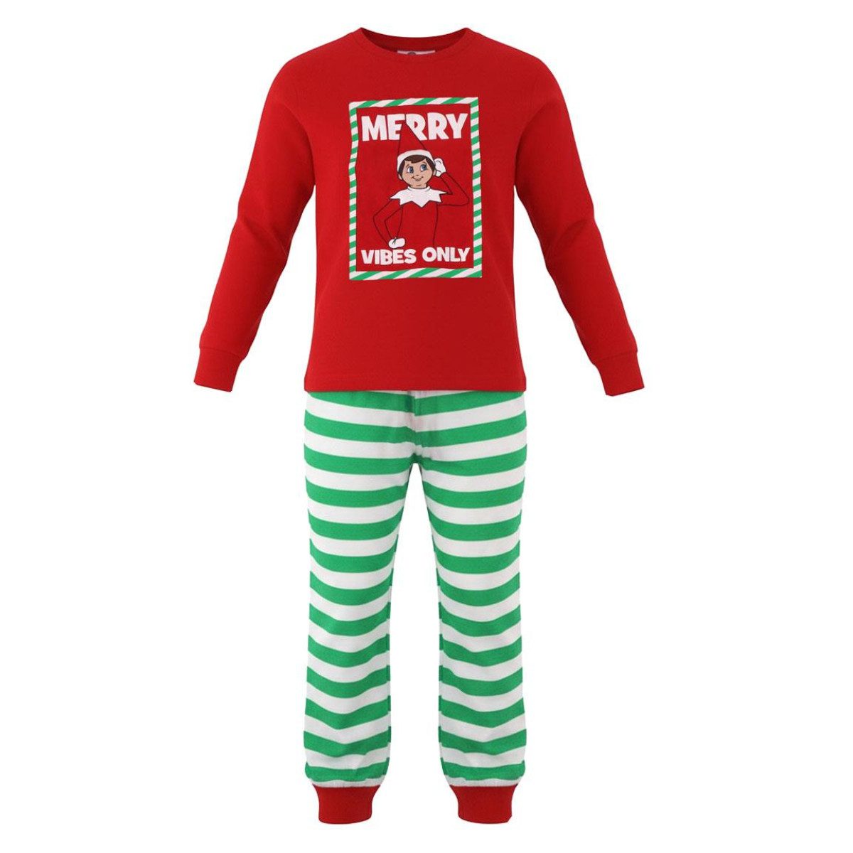 Cerda Pyjama The Elf Erwachsene Pyjama Weihnachten Baumwollmix Zweiteiler Lang