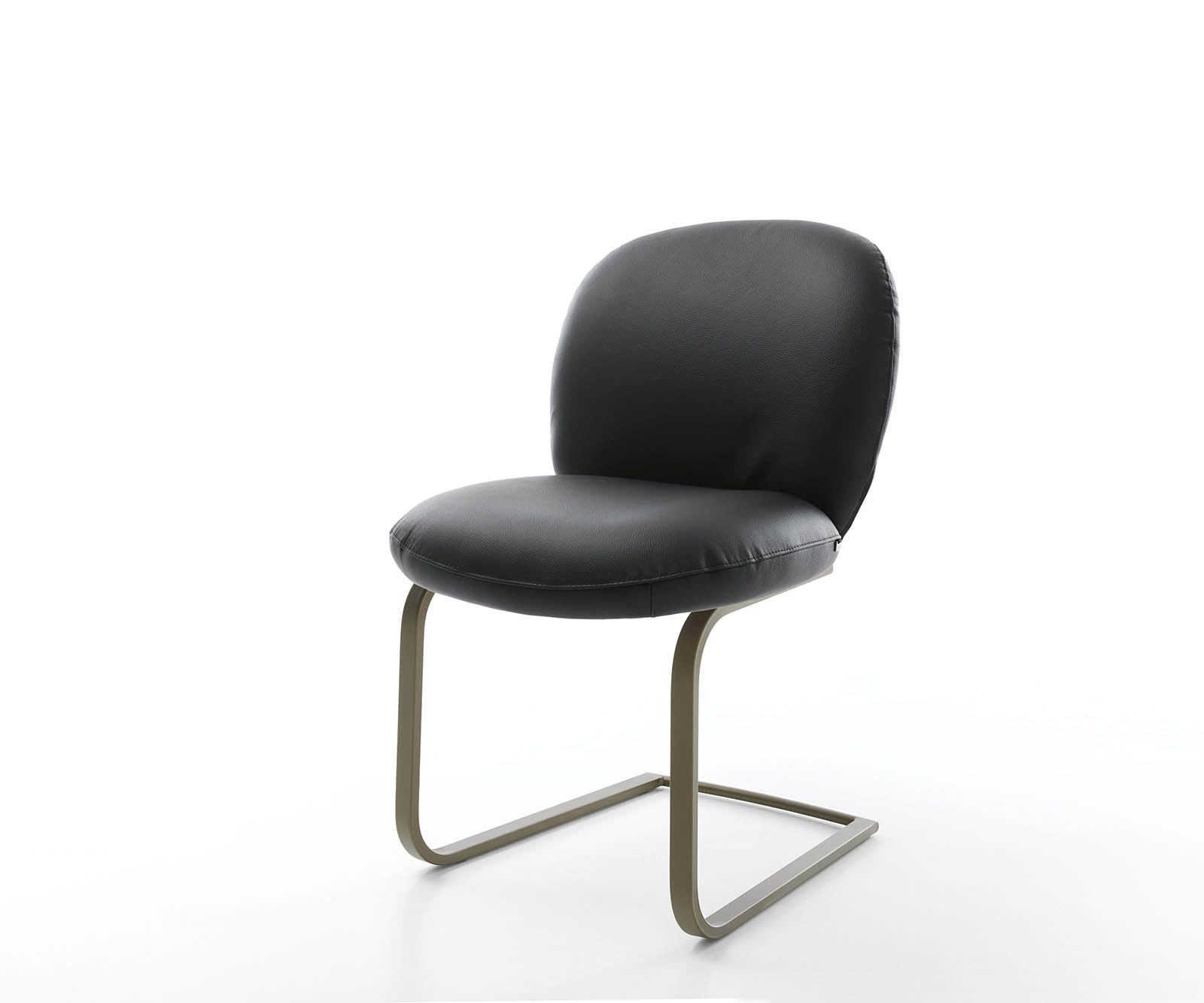 DELIFE Polsterstuhl Nube-Flex, Freischwinger flach Effektfinish günstig online kaufen