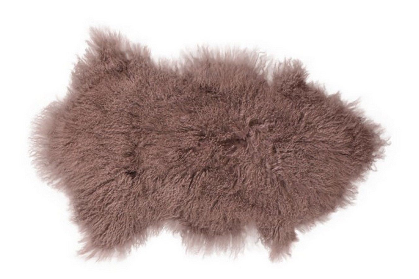 daslagerhaus living Fellteppich Tibetanisches Schaffell lila