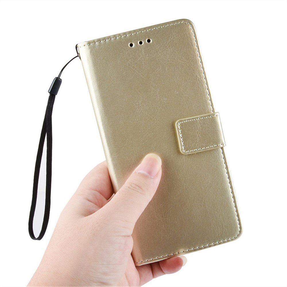 Reißverschluss-Brieftasche für Samsung Galaxy S24 Ultra,  Flip-Leder-Handtaschen-Handyhülle Galaxy S24 Ultra mit Kartenhalter und  Handschlaufe