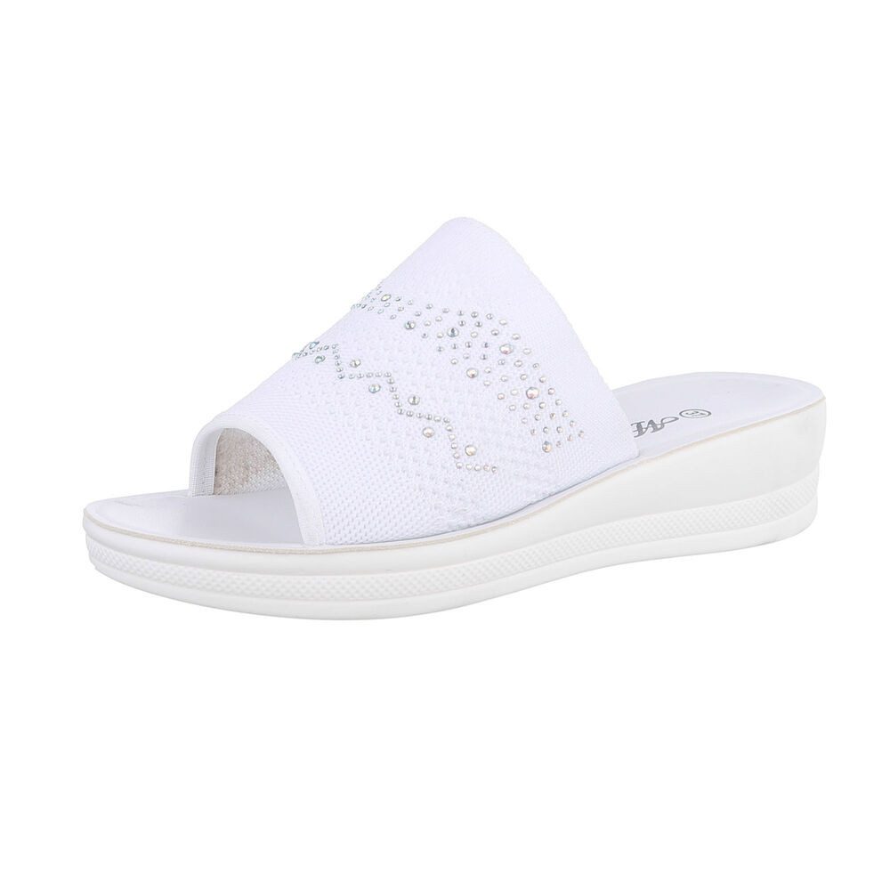 Ital-Design Damen Mules Freizeit Pantolette (86527298) Keilabsatz/Wedge Kei günstig online kaufen