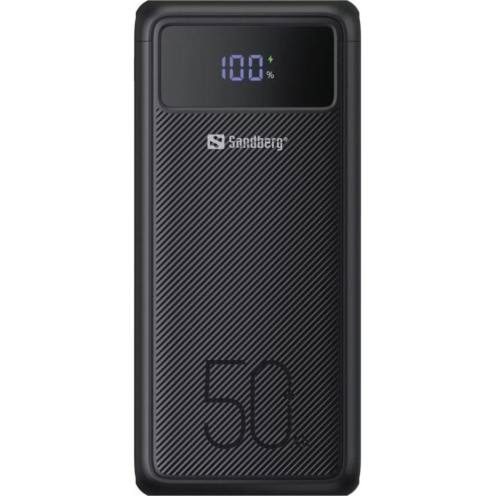 Sandberg USB-C PD 50.000 mAh - Powerbank - schwarz Powerbank