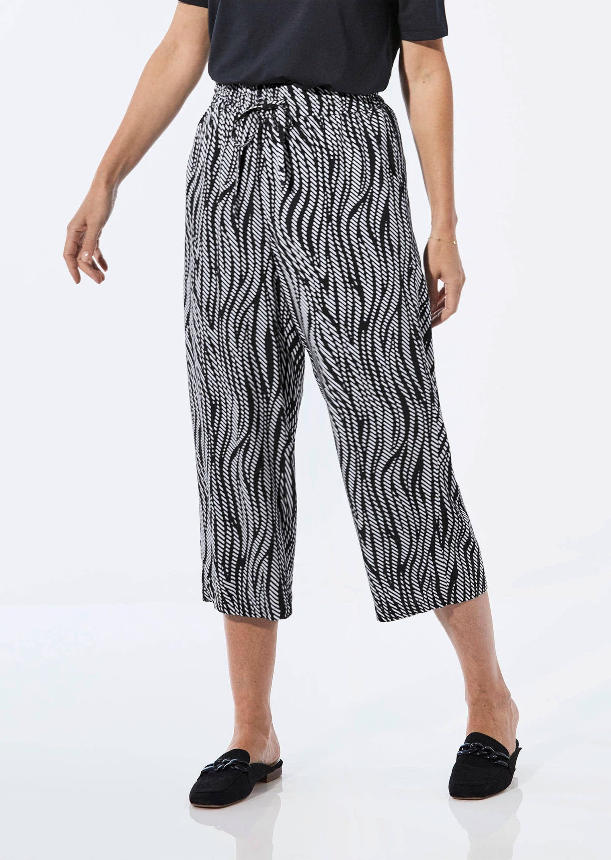 GOLDNER Schlupfhose Kurzgröße: Sommerliche Druckhose günstig online kaufen