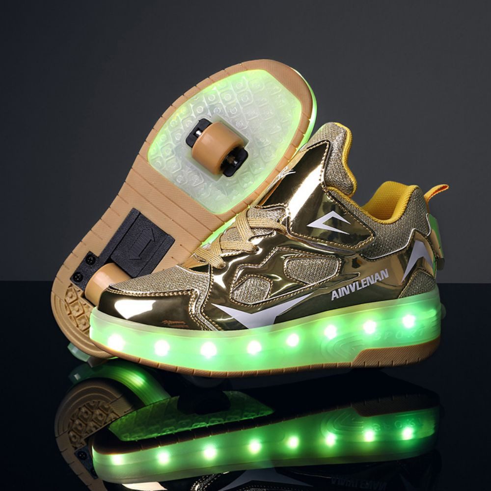 HUSK'SWARE Rollschuhe, (zwei Runden, mit Lichtern), Rollschuhe Schuhe mit Rädern