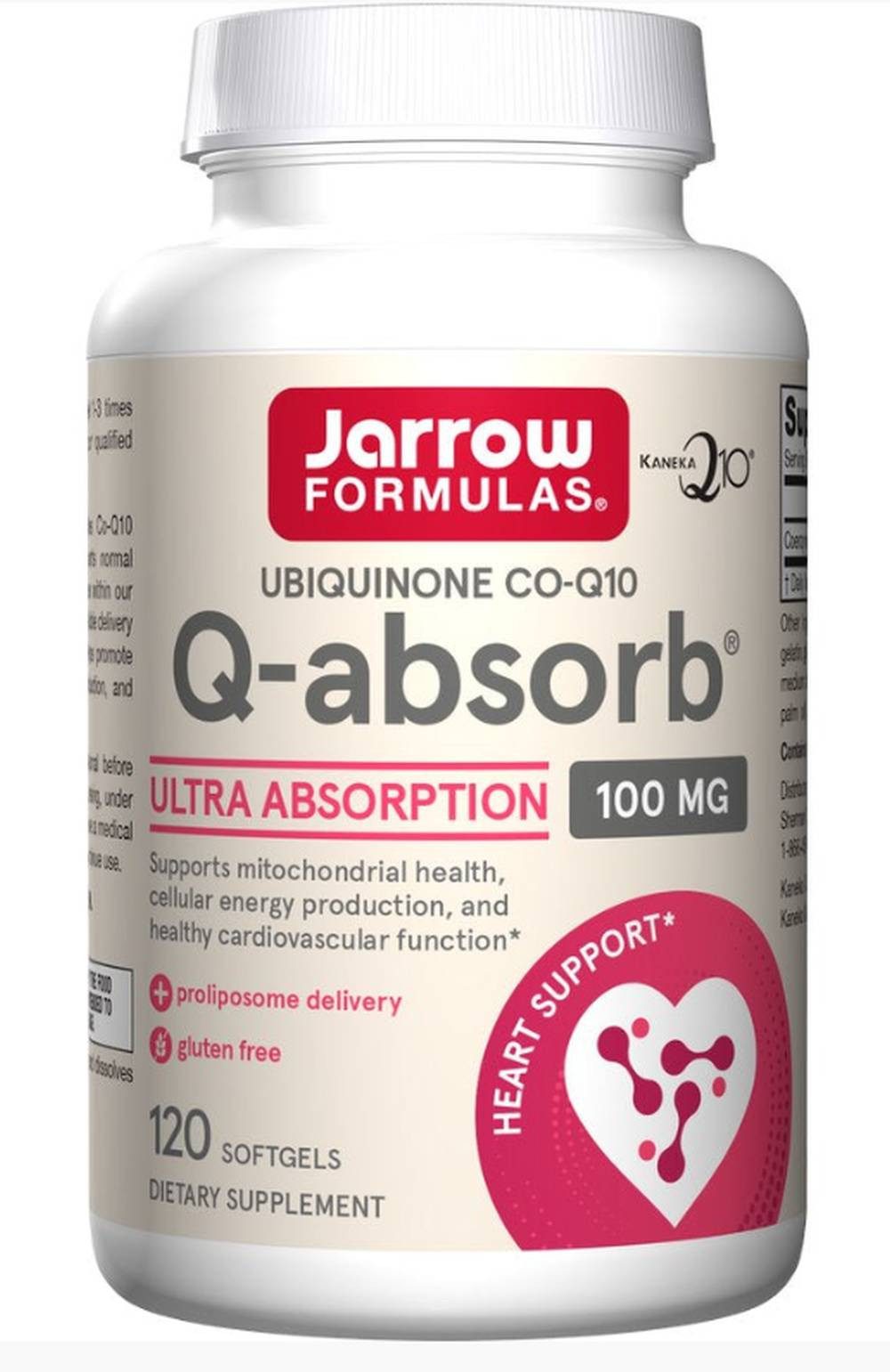 Jarrow Formulas Jarrow Formulas Ubiquinone Q-absorb 100 mg- 120 Softgels Kapseln