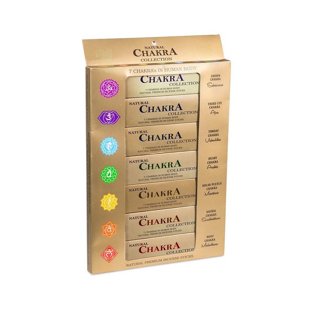Just Be Räucherstäbchen 7 Chakra Collection Geschenkset (7 Päckchen á 14 Stück)