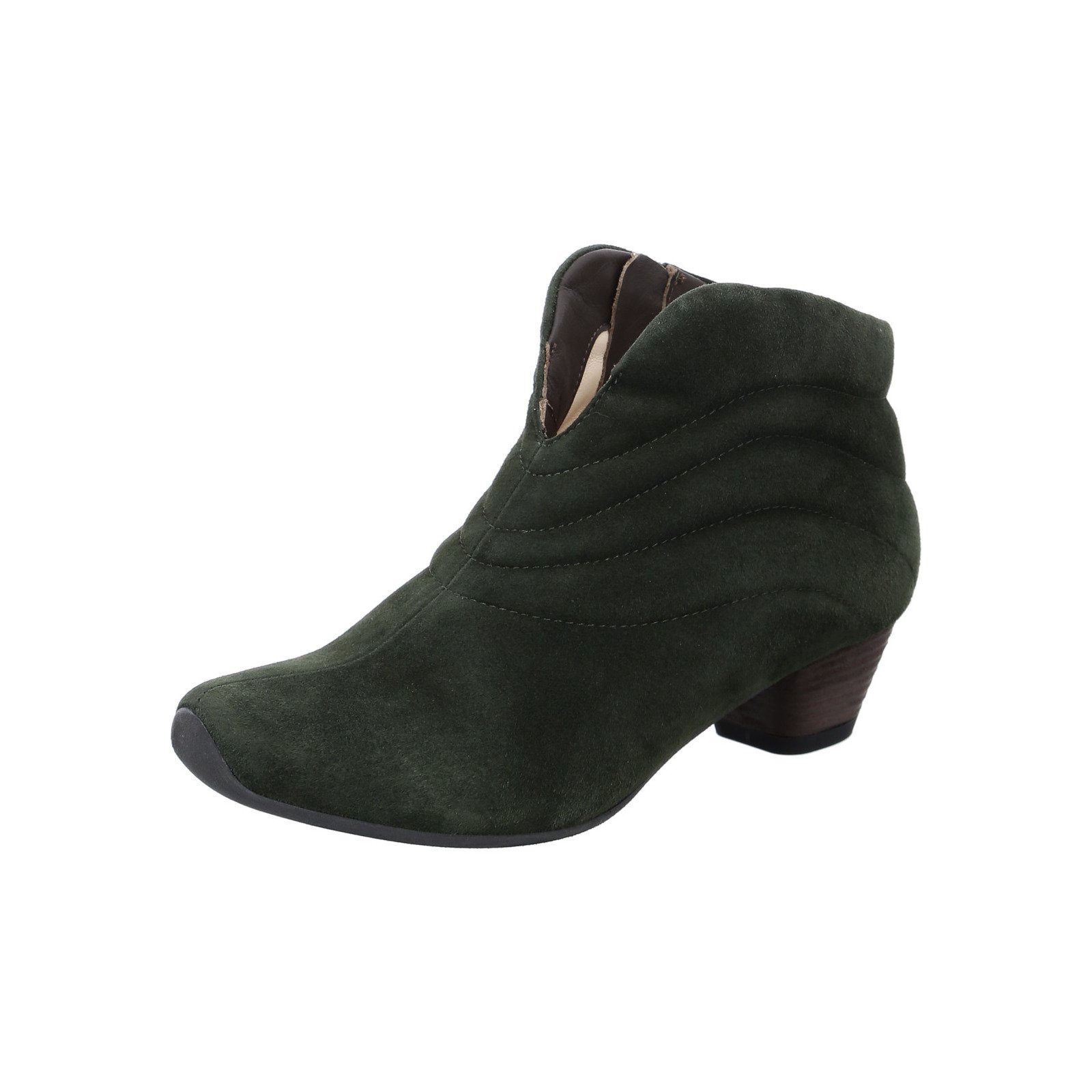 Think! Aida - Damen Schuhe Stiefelette Velours grün