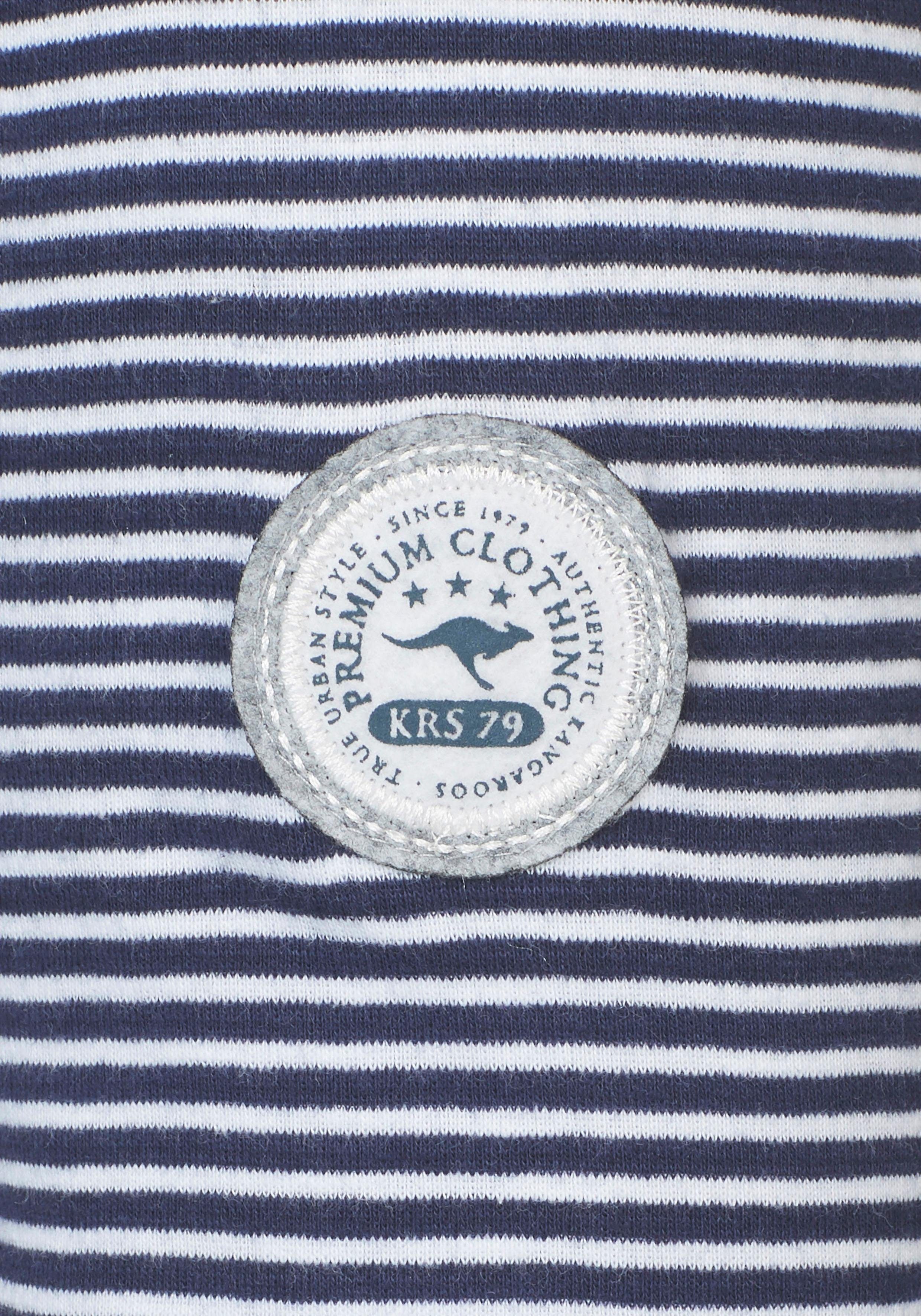 KangaROOS Kapuzenshirt Langarm, hüftbedeckend, elastische Rippware