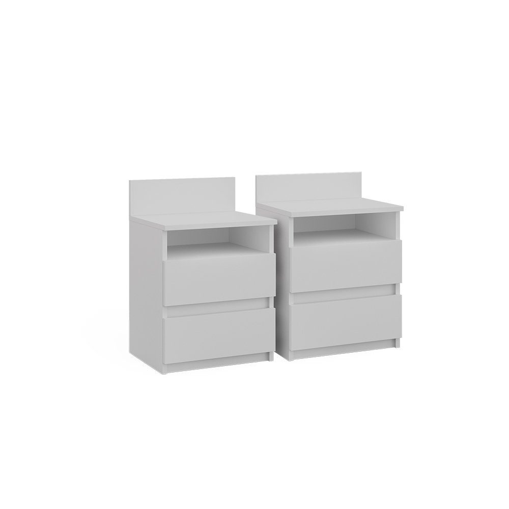 Vicco Nachtschrank Monty, Weiß, 39.6 x günstig online kaufen
