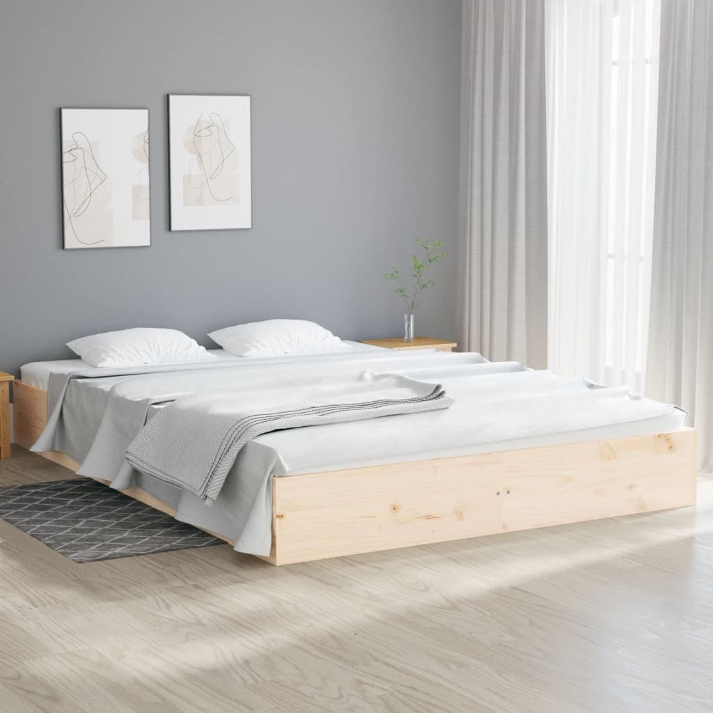 furnicato Bettgestell Massivholzbett ohne Matratze 120x200 günstig online kaufen