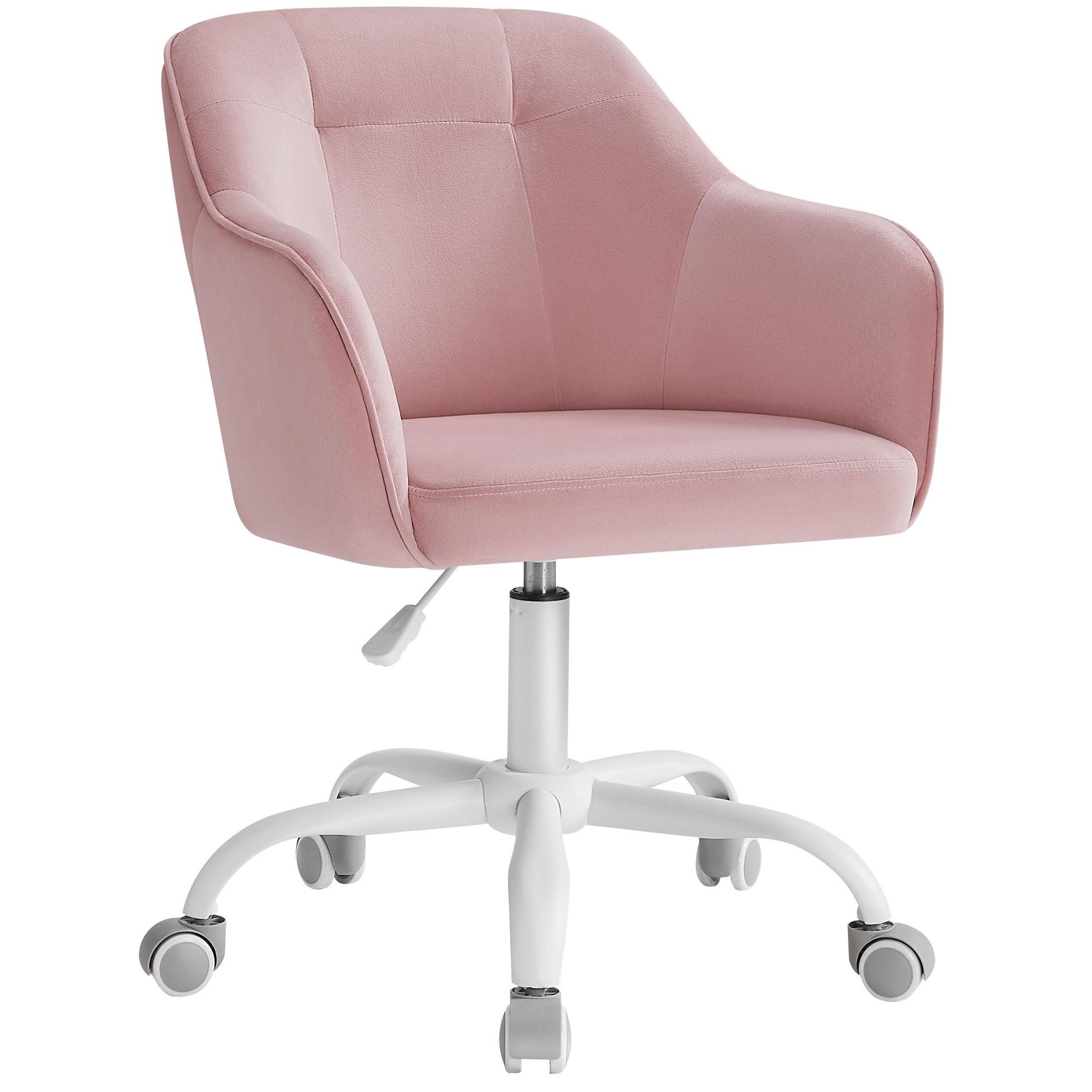 SONGMICS Bürostuhl (1 St), höhenverstellbar, atmungsaktiv, Samt günstig online kaufen