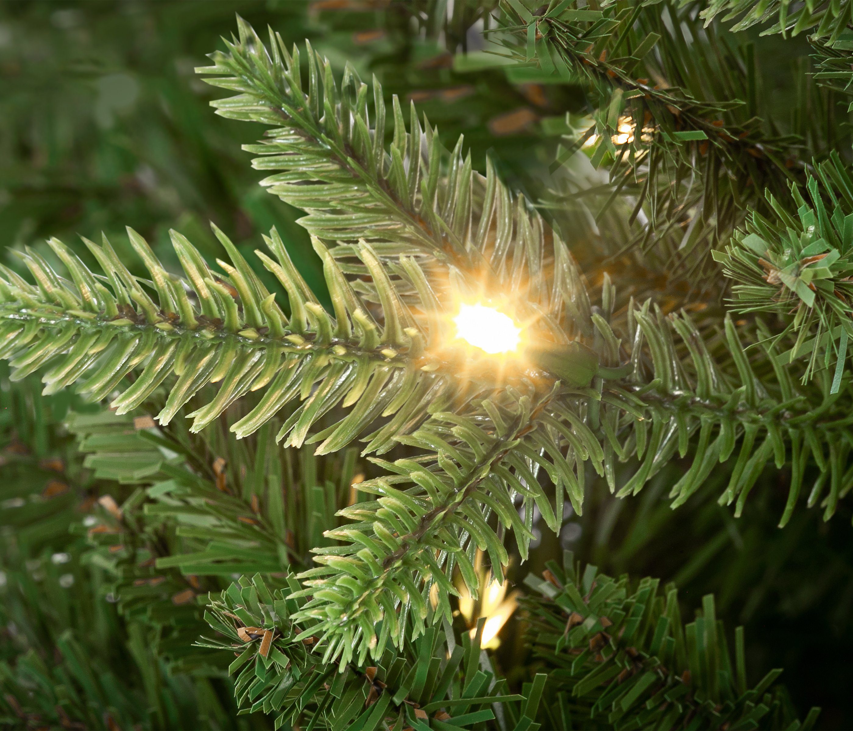 Künstlicher Espen Weihnachtsbaum cm, 101.6 cm, LED Ø künstlicher Dehner Beleuchtung Tanne 180 mit mit Christbaum LED/Ständer, hochwertiger