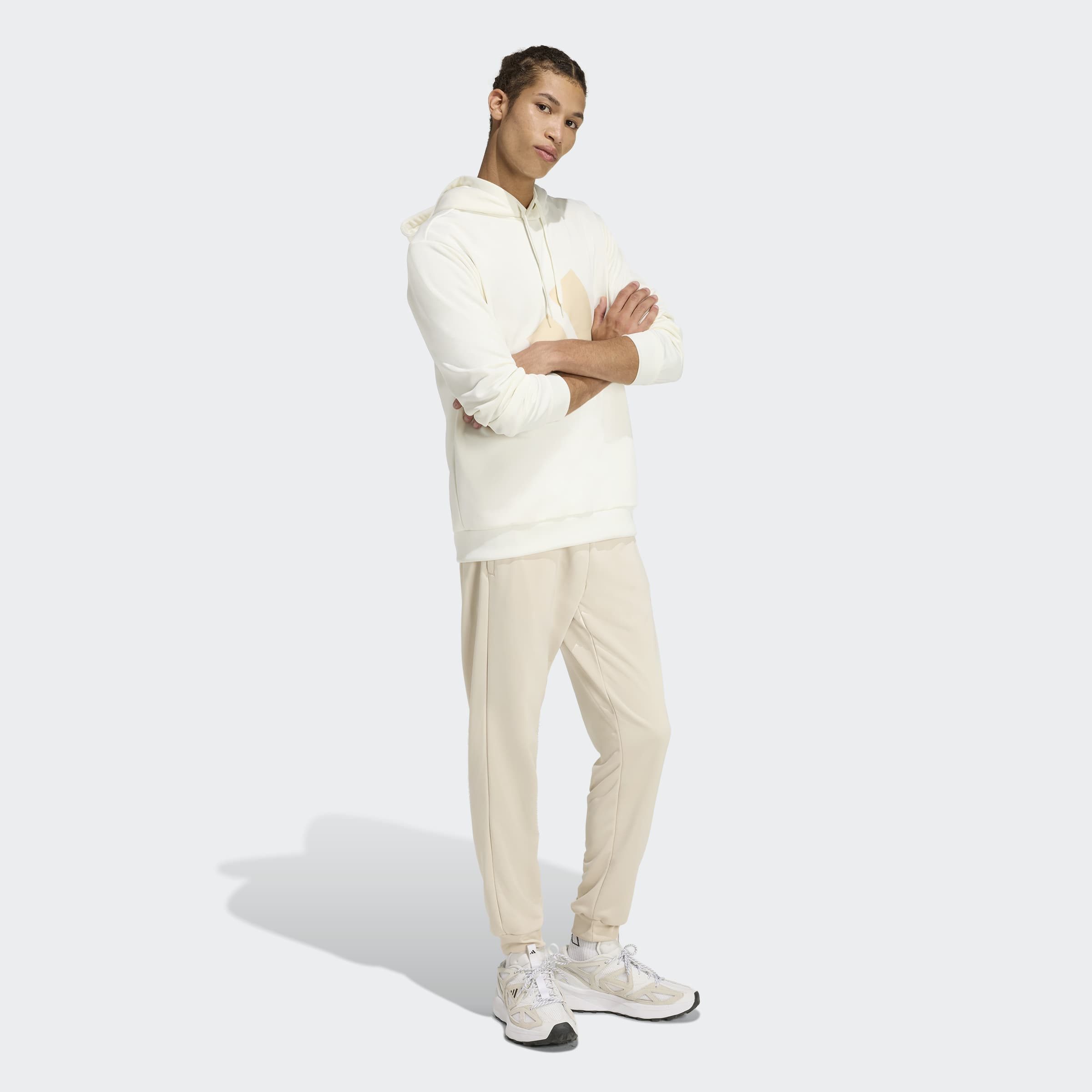 adidas Sportswear Trainingsanzug M BL FT HD TS (2-tlg), zweiteiliges Set aus Hose und Hoodie