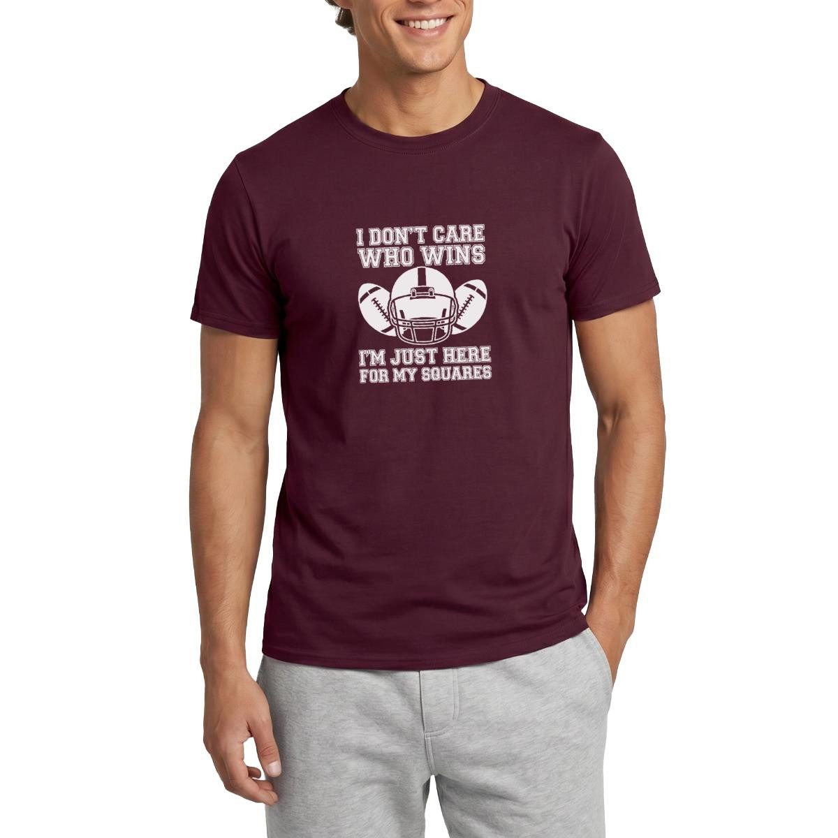 Spreadshirt T-Shirt American Football Squares Spieltag Männer T-Shirt (1-tlg)