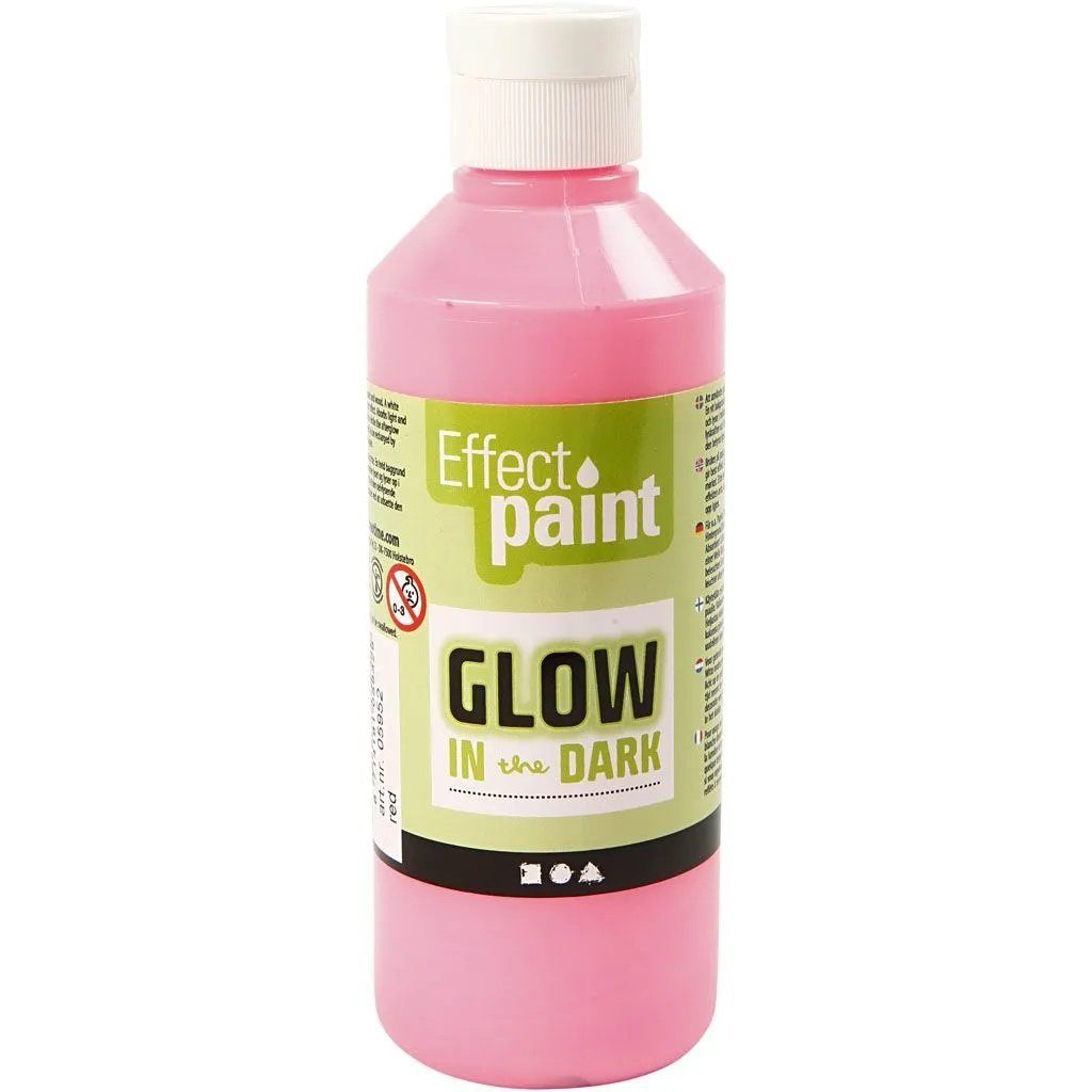 Creotime Bastelfarbe Fluoreszierende Farbe, 250 ml/ 1 Fl.