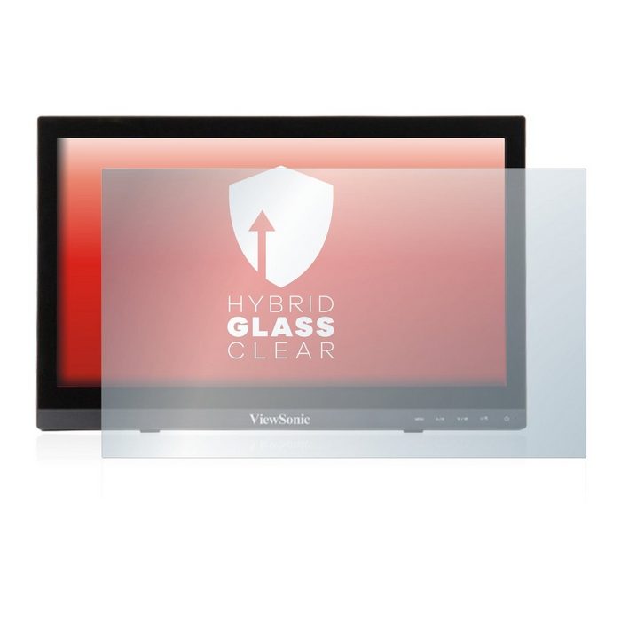 upscreen flexible Panzerglasfolie für ViewSonic TD1630-3 Displayschutzglas Schutzglas Glasfolie klar