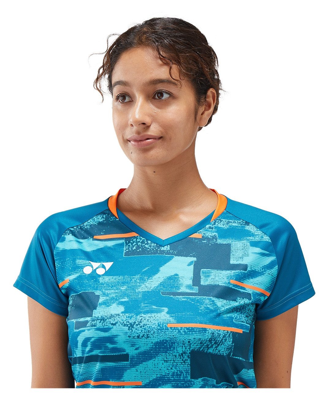 Yonex Trainingsshirt Crew Neck Club Team YW0034 (100% Polyester) blaugrün Damen